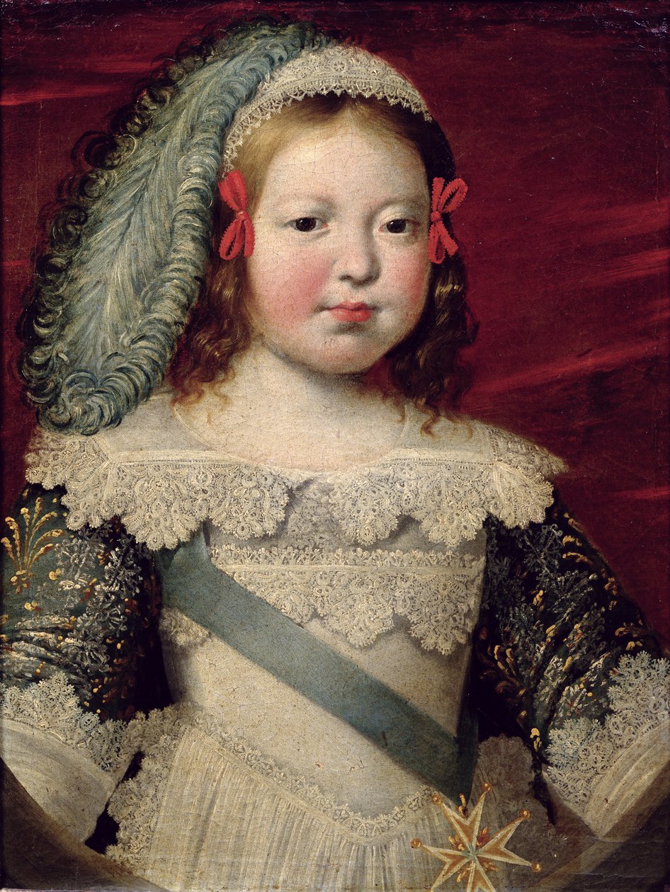 Ritratto di Luigi XIV (1638-1715) da bambino, c.1641-42 da Claude Deruet