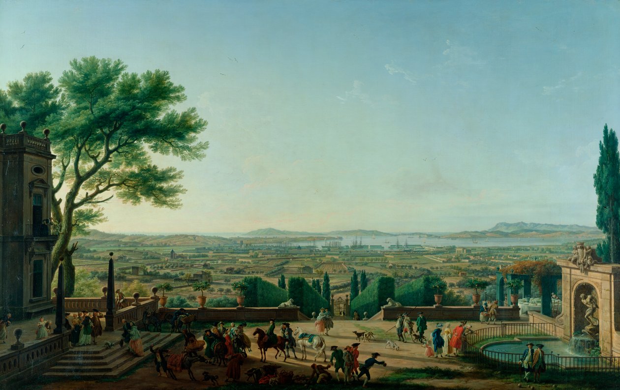 Città e Porto di Tolone, 1756 da Claude Joseph Vernet