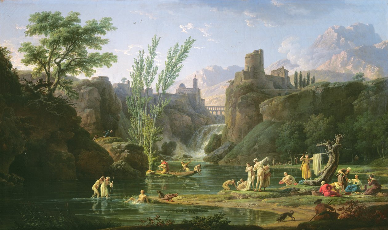 Mattina, i bagnanti, 1772 da Claude Joseph Vernet