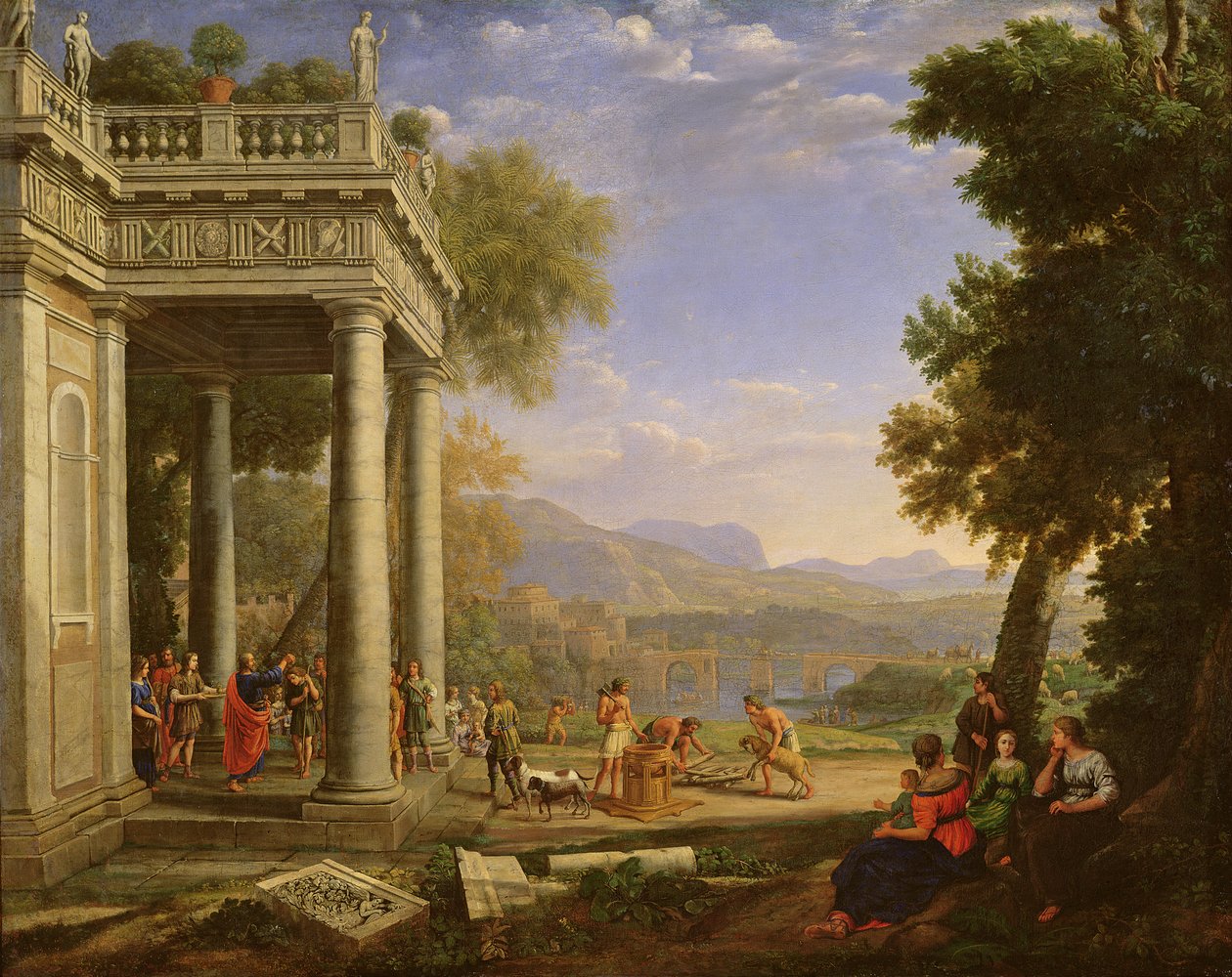 Davide è consacrato re da Samuele da Claude Lorrain