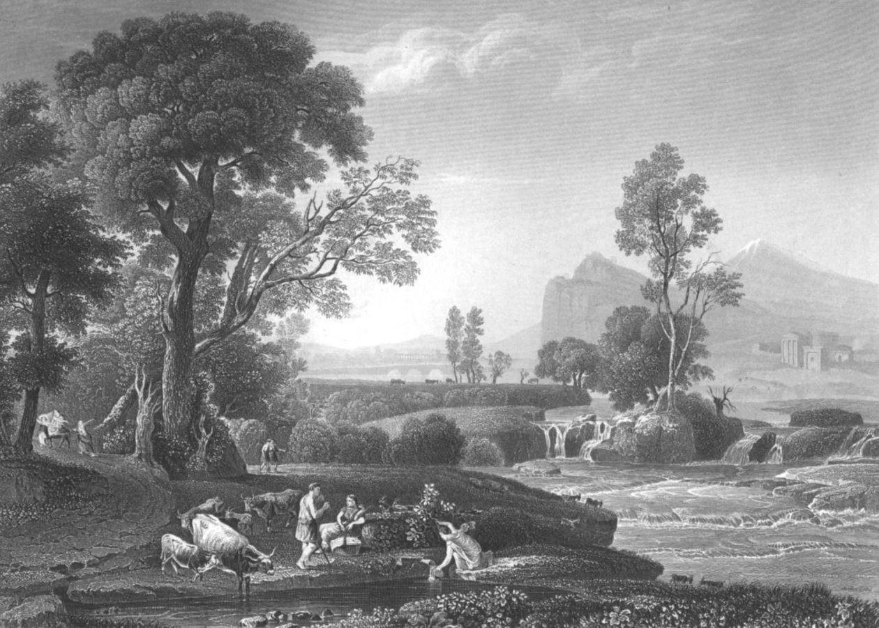 Paesaggio con la Fuga in Egitto da Claude Lorrain