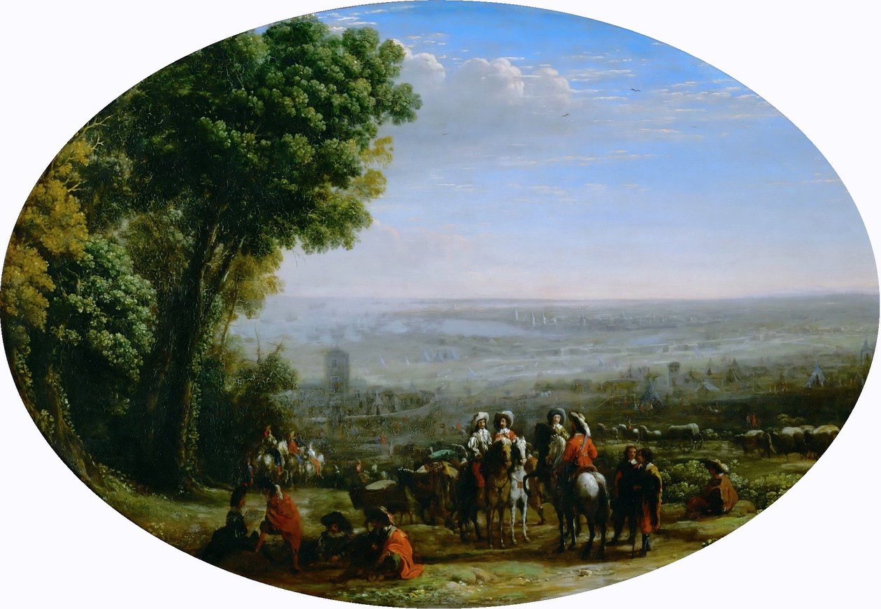 Assedio di La Rochelle da parte di Luigi XIII da Claude Lorrain