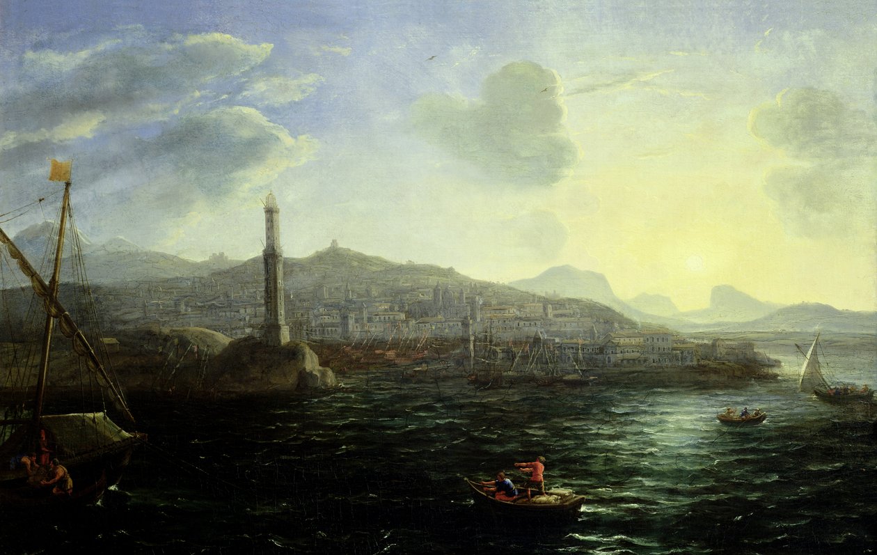 Il porto di Genova, veduta del mare da Claude Lorrain