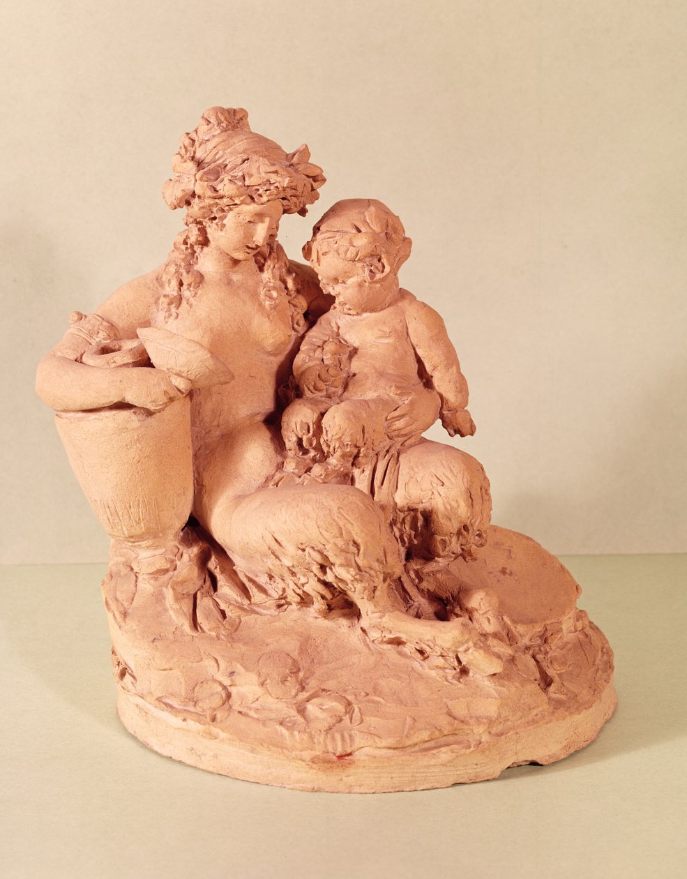 Fauna femminile con il suo bambino da Claude Michel Clodion