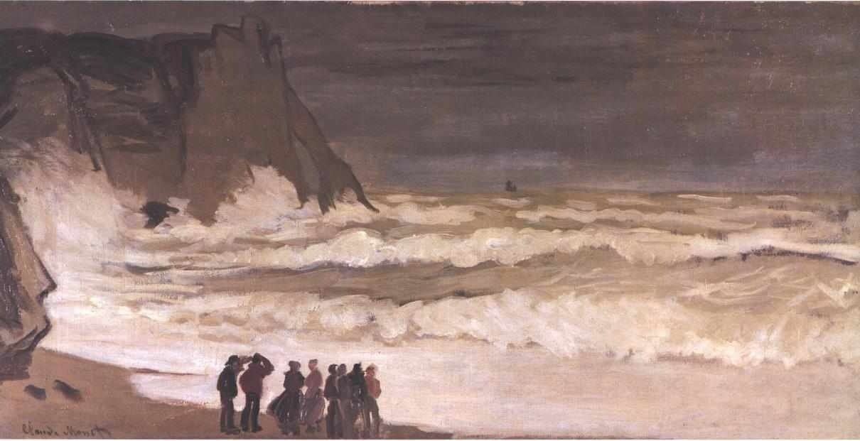 Grande mare a Étretat da Claude Monet