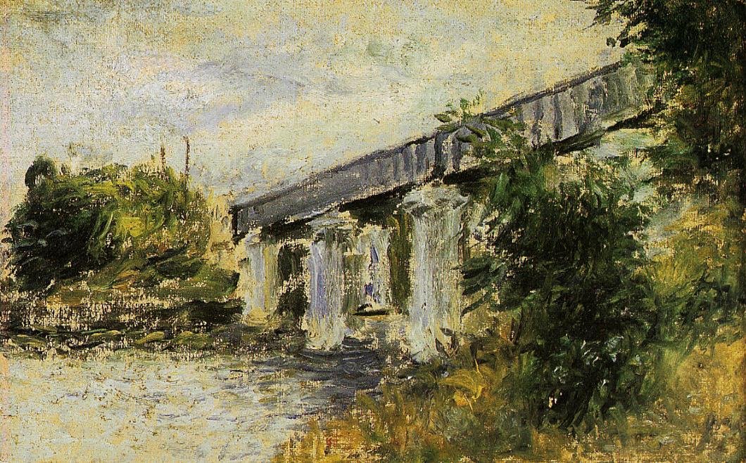 Il ponte ferroviario ad Argenteuil da Claude Monet