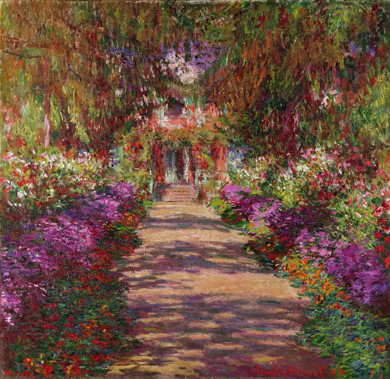 Un sentiero nel giardino di Monet, Giverny, 1902 da Claude Monet