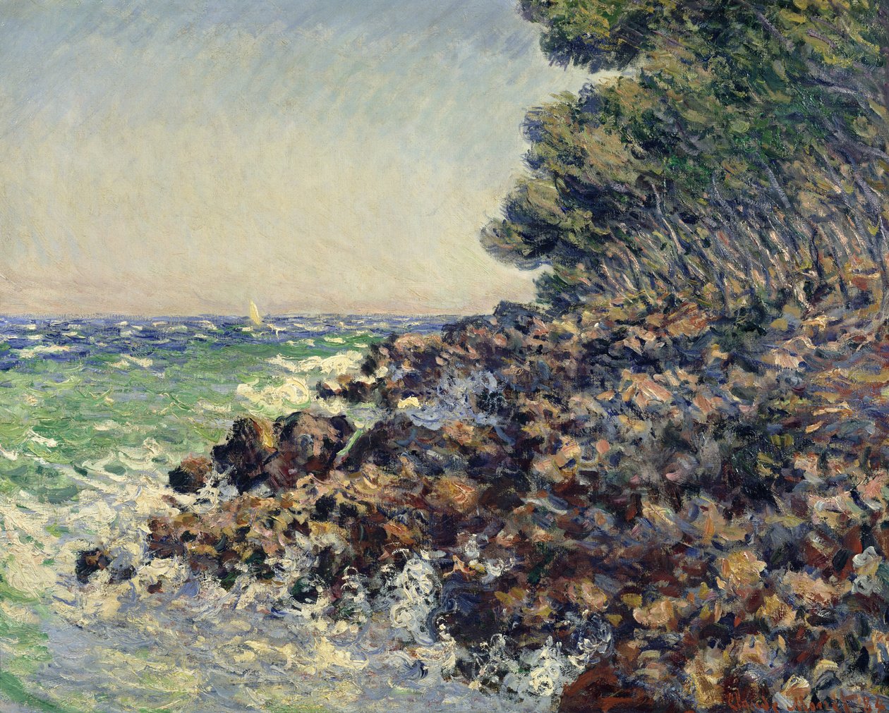 Cap Martin, 1884 da Claude Monet