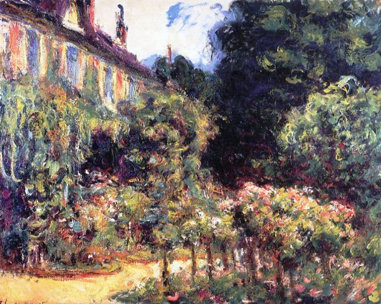Giverny, la casa dal giardino, 1913 da Claude Monet