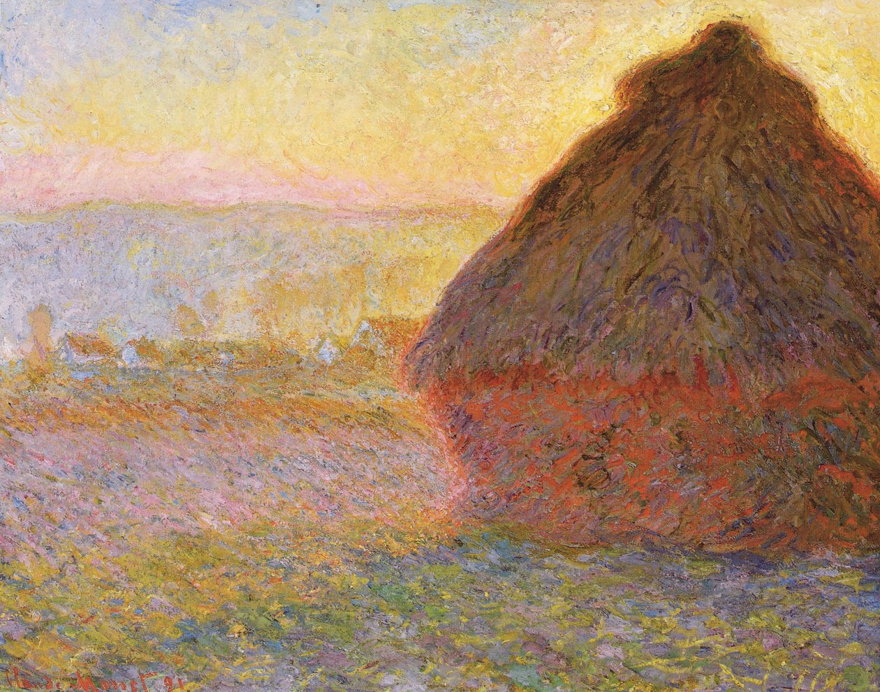 Covoni, (tramonto) da Claude Monet