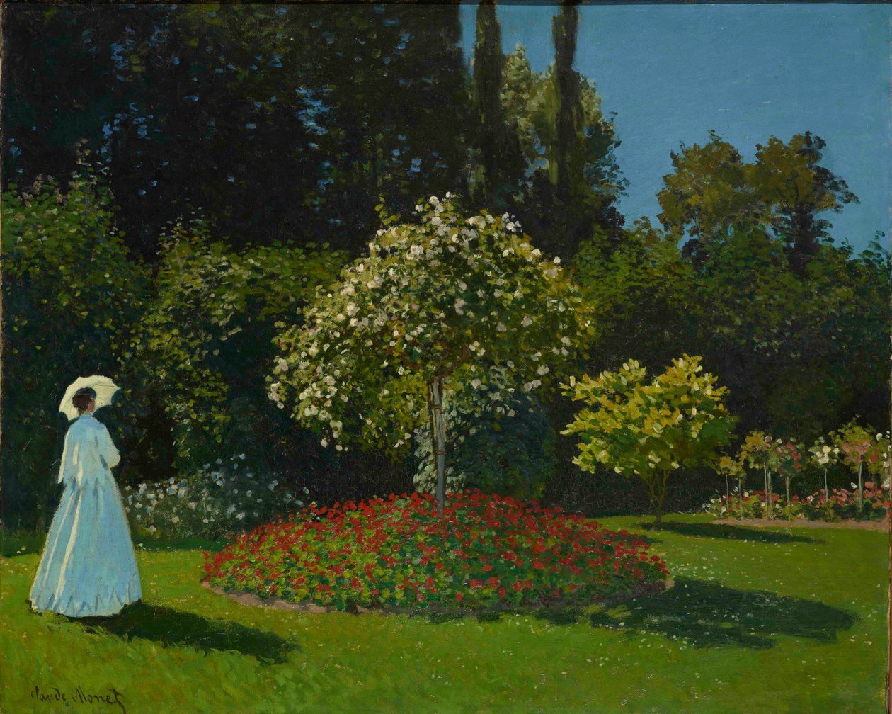 Signora nel giardino da Claude Monet
