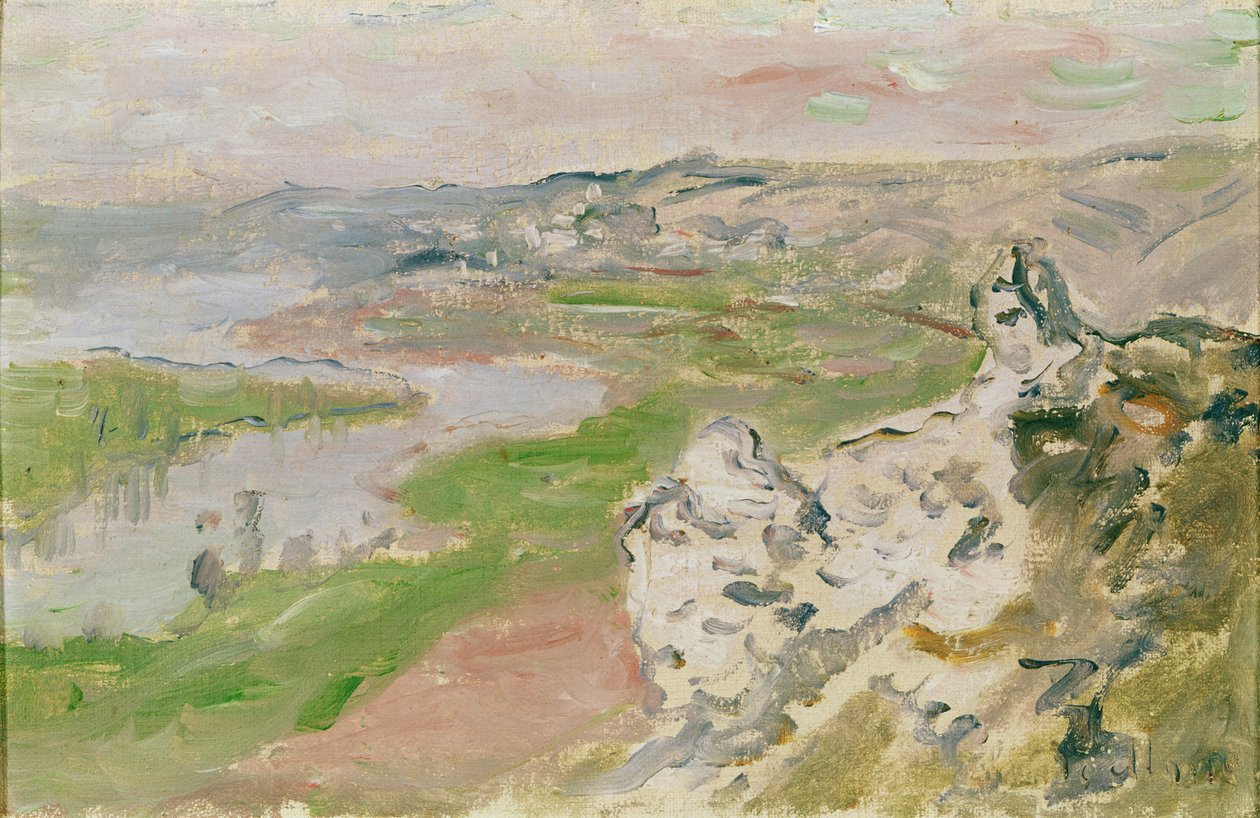 Le Cirque des Céteaux, la Senna vista dalle alture di Chantemerle, 1881 da Claude Monet