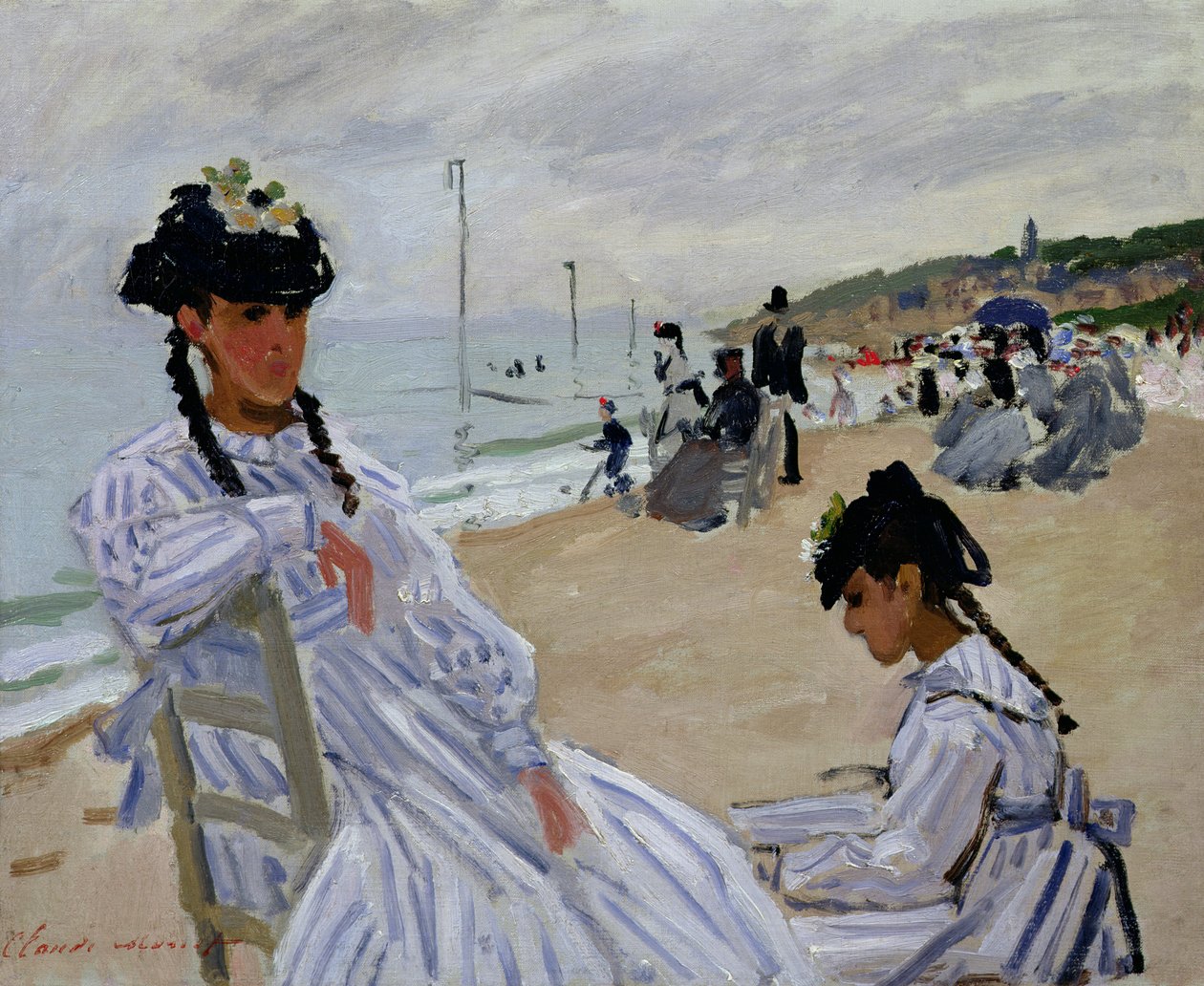Sulla spiaggia di Trouville da Claude Monet