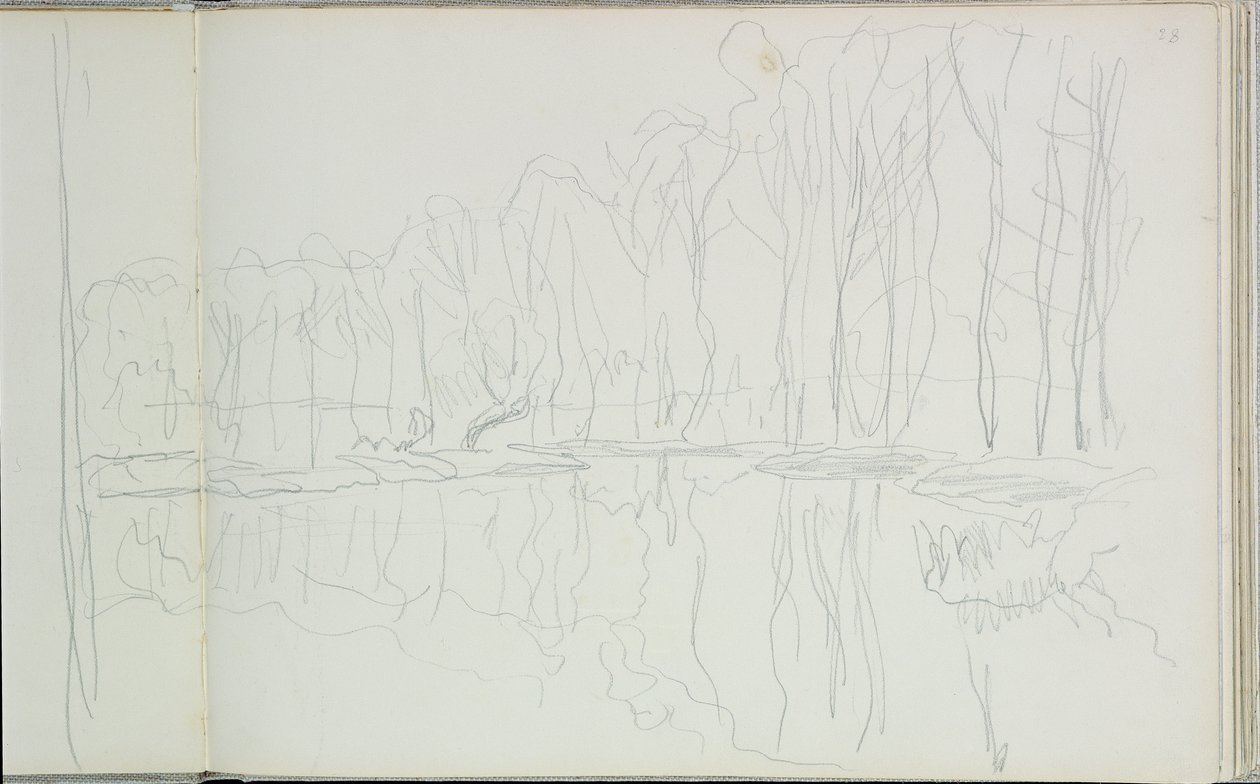 Pioppi sul fiume Epte da Claude Monet
