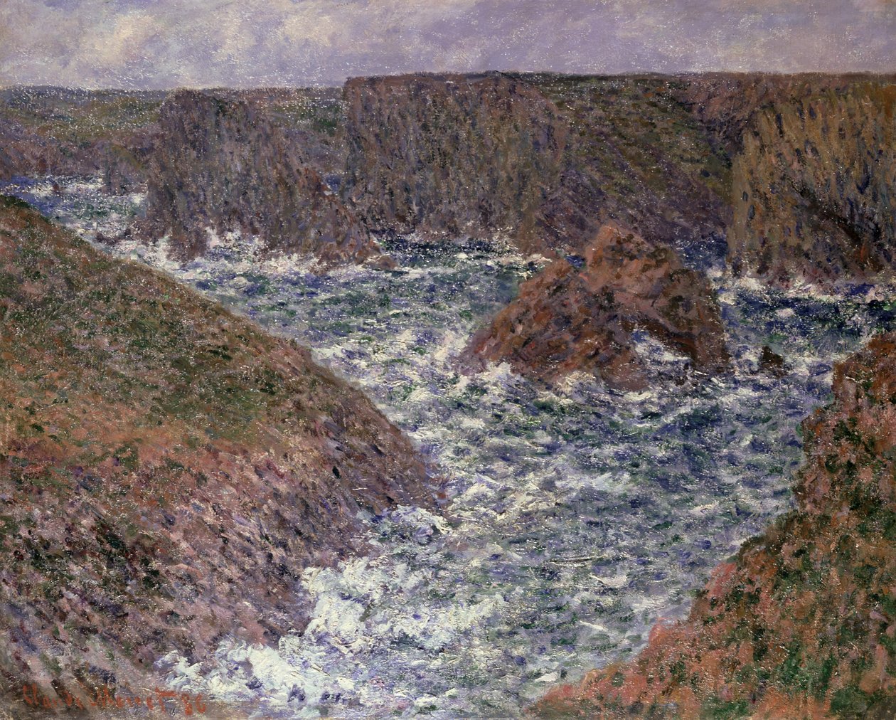 Port Domois a Belle Ile, 1886 da Claude Monet