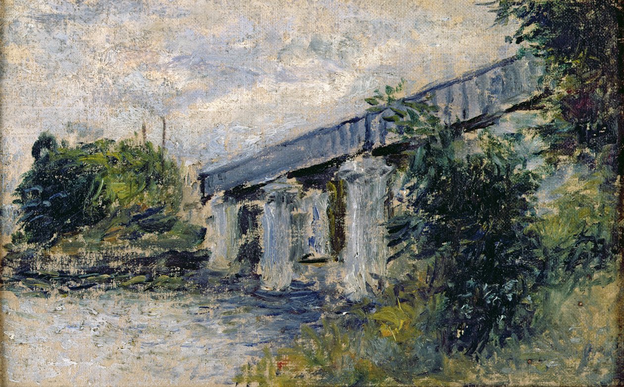 Ponte ferroviario ad Argenteuil, 1874 da Claude Monet