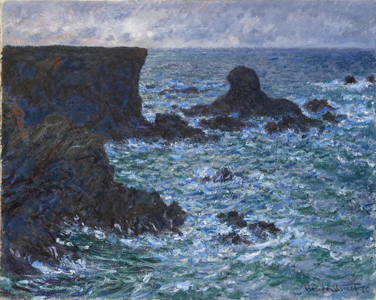 Rocce a Port Coton, la Roccia del Leone, 1886 da Claude Monet