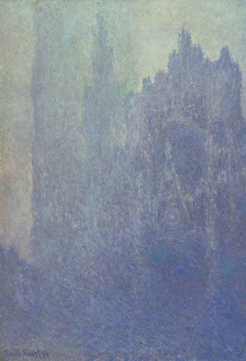 Cattedrale di Rouen, tempo nebbioso, 1894 da Claude Monet