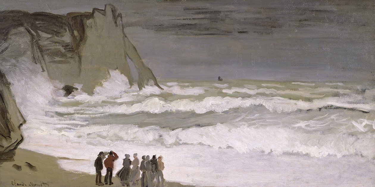 Mare agitato a Étretat, 1868-69 da Claude Monet