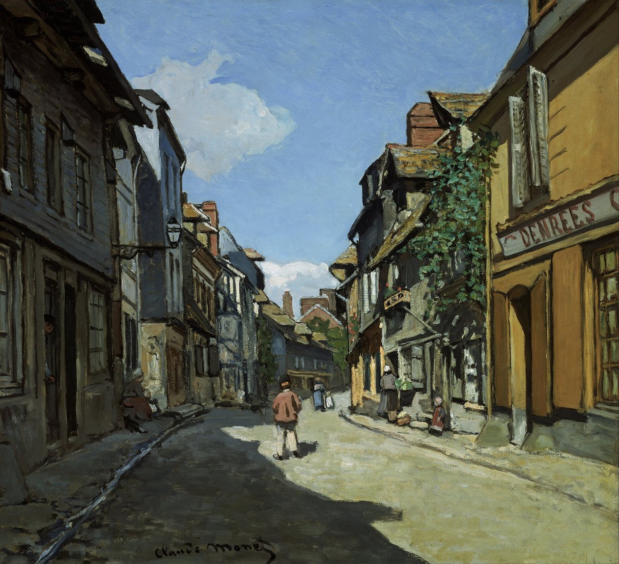 Rue de la Bavole, Honfleur da Claude Monet