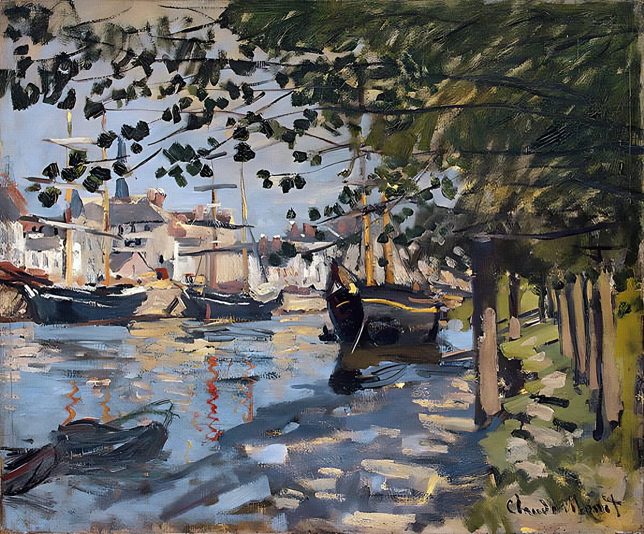 La Senna a Rouen, 1872 da Claude Monet