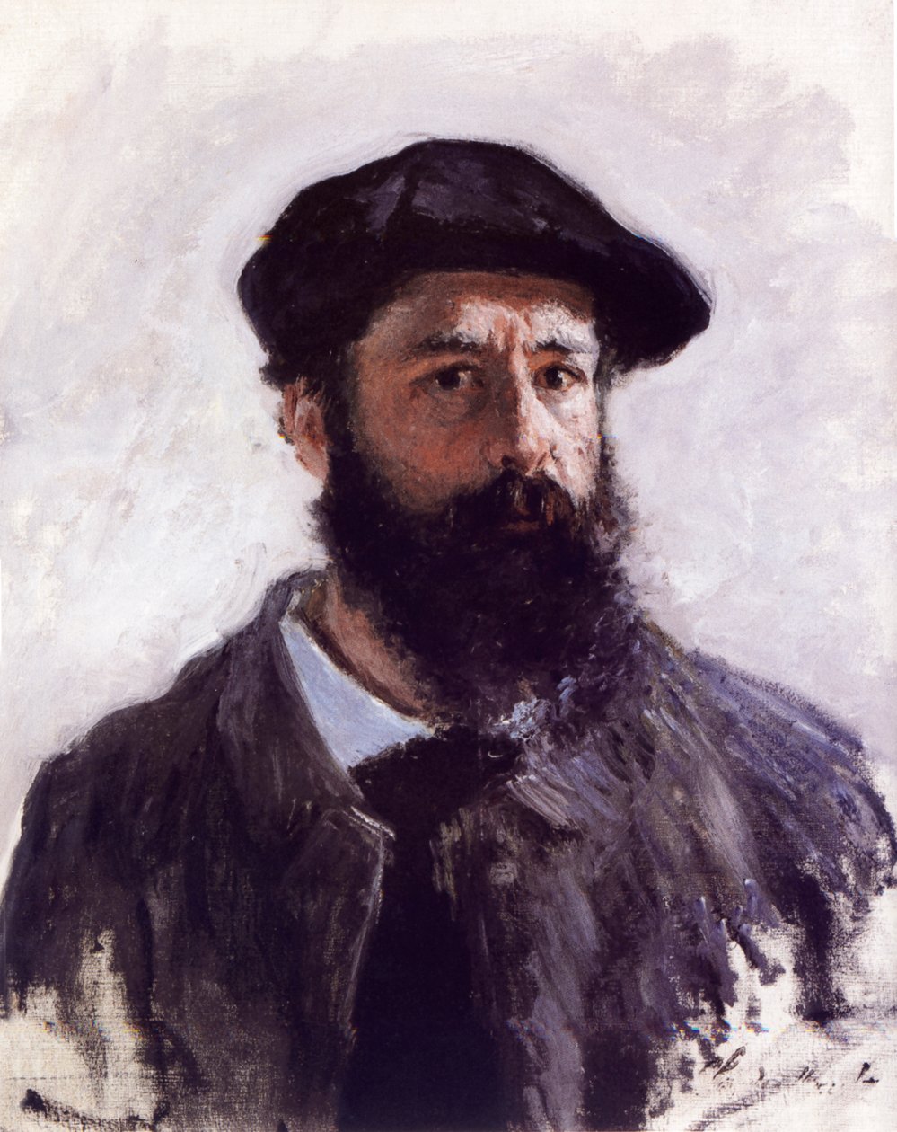 Autoritratto con berretto da Claude Monet