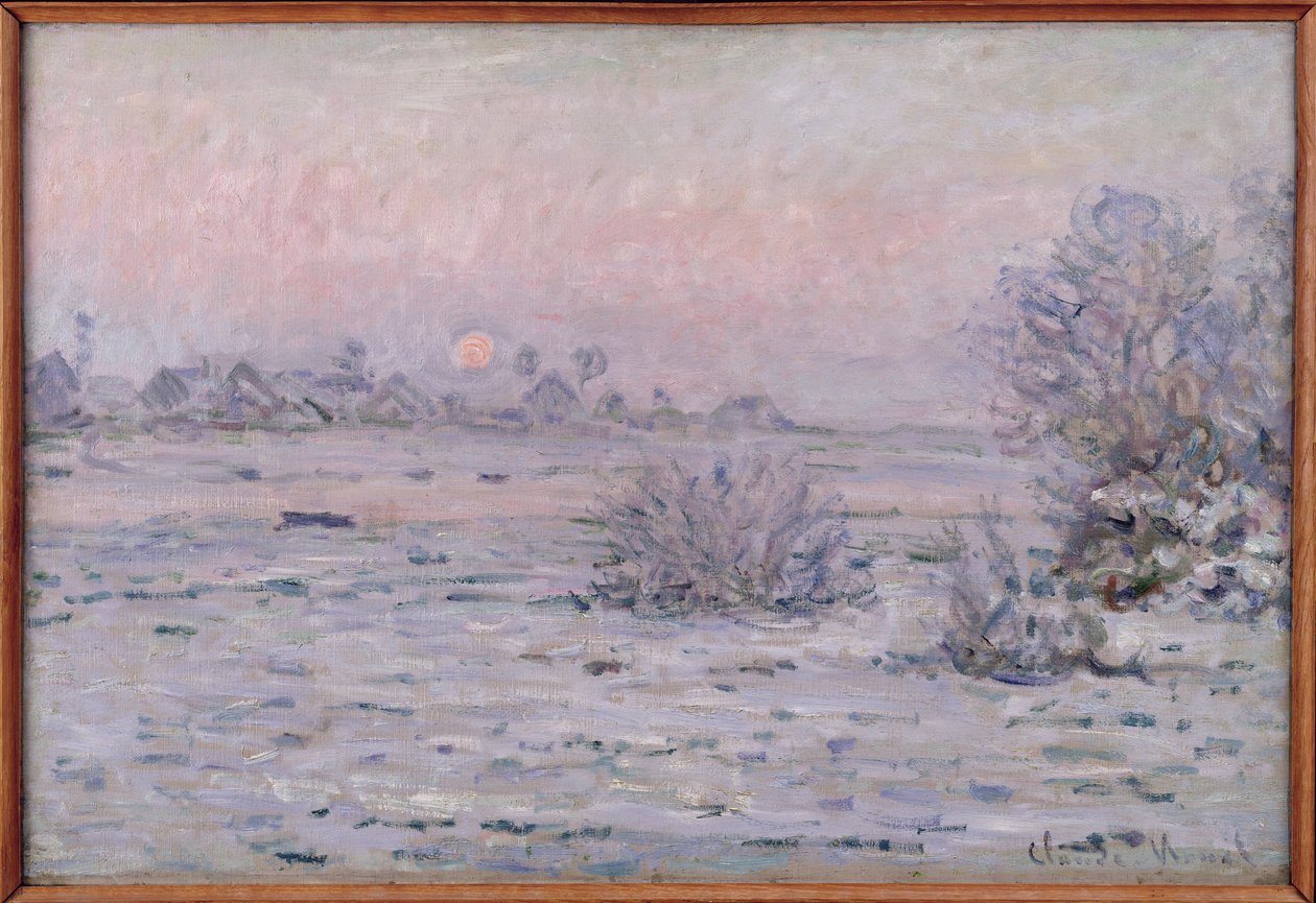 Paesaggio innevato al crepuscolo, 1879-80 da Claude Monet