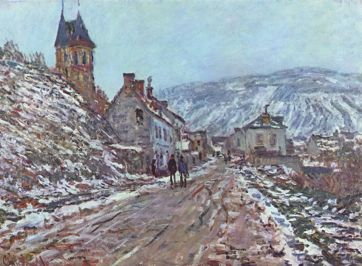 Strada per Vétheuil in inverno da Claude Monet