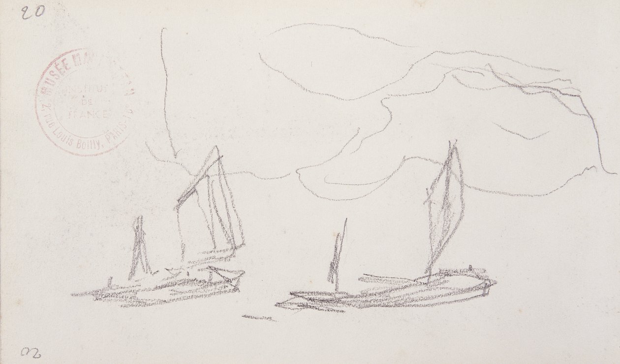 Studio per la serie di Londra, barche sul Tamigi da Claude Monet