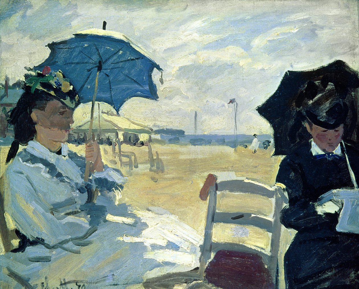 La spiaggia di Trouville, 1870 da Claude Monet