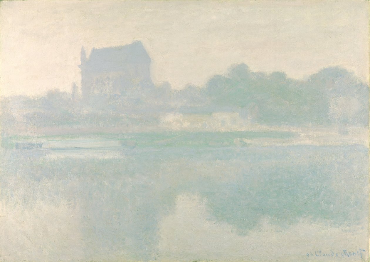 La chiesa di Vernon, Brouillard, 1894 da Claude Monet