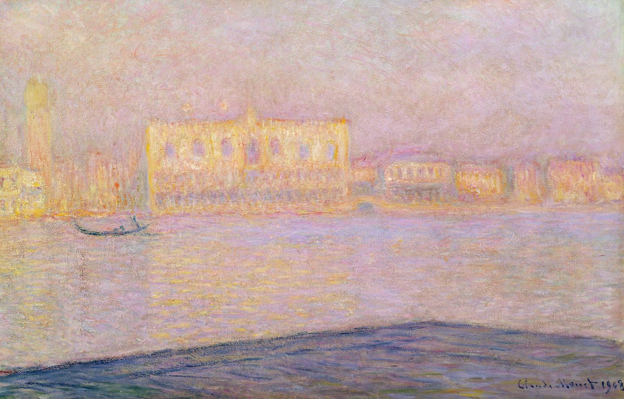 Il Palazzo Ducale da San Giorgio da Claude Monet