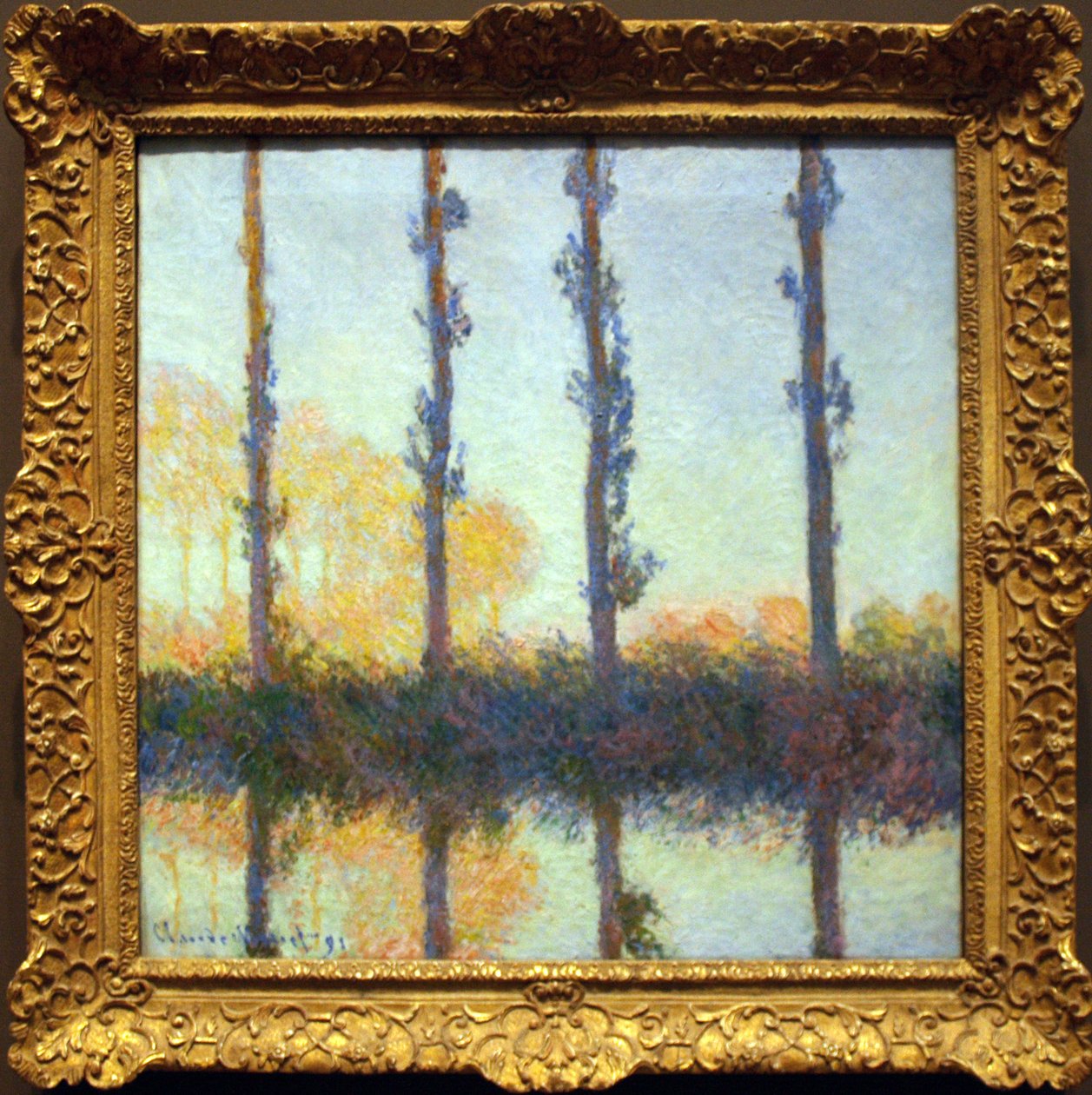 I quattro alberi da Claude Monet