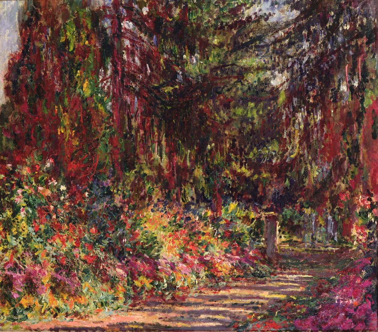Il sentiero del giardino a Giverny, 1902 da Claude Monet