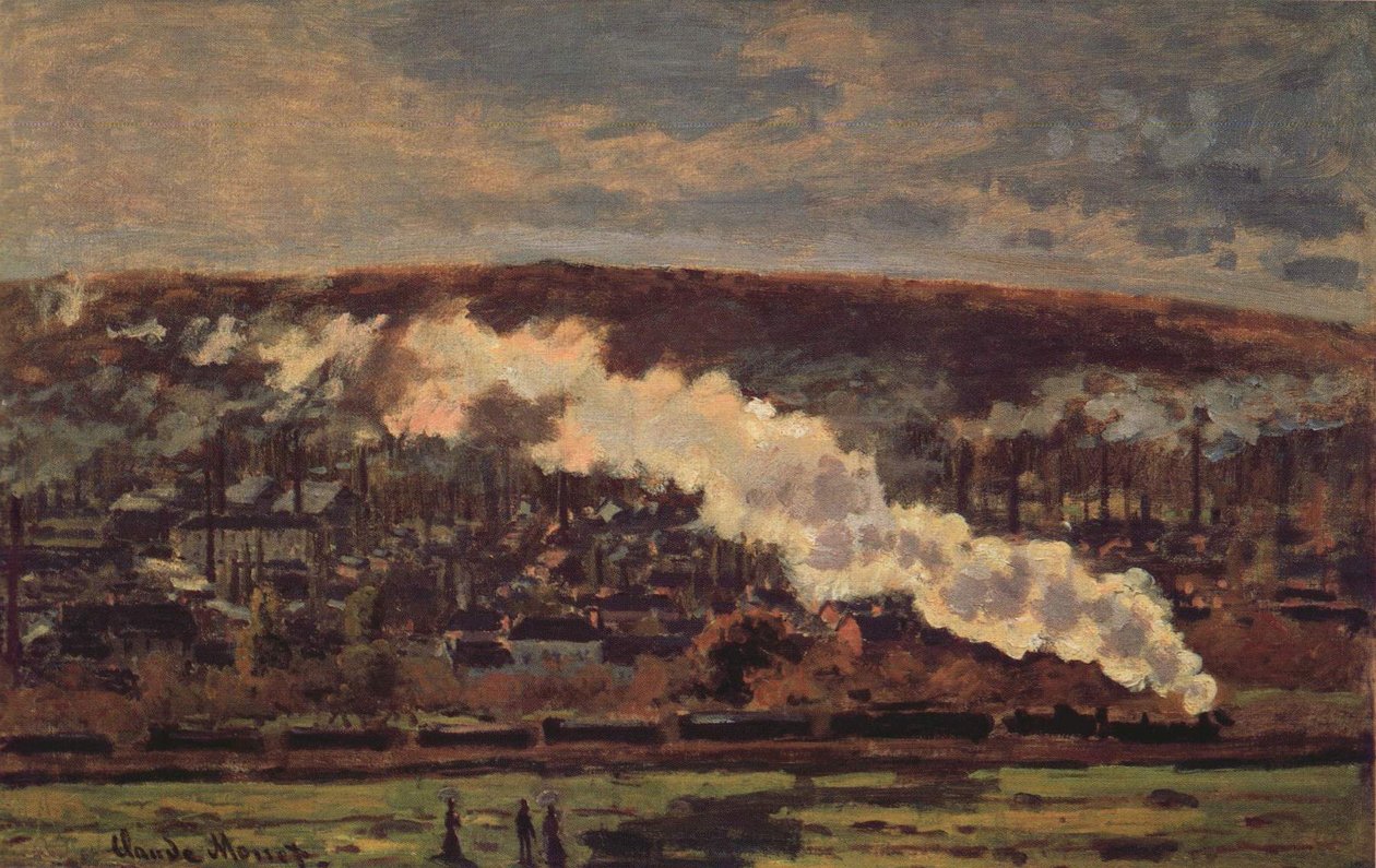 Il treno merci da Claude Monet