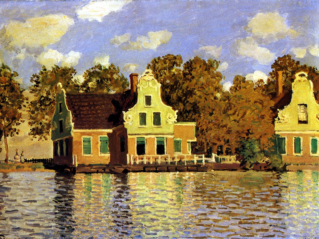 La casa sul fiume Zaan a Zaandam da Claude Monet