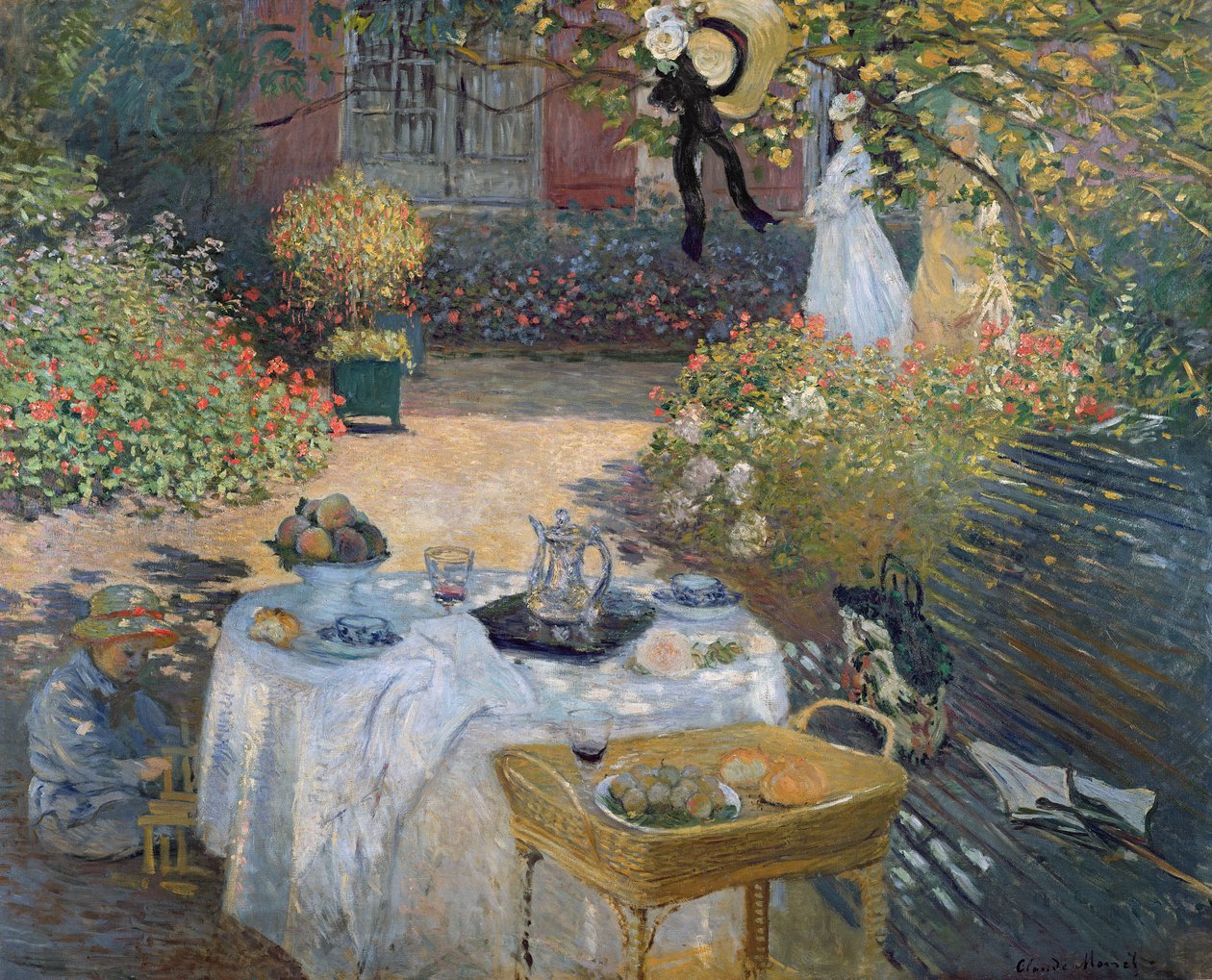 Il pranzo: il giardino di Monet ad Argenteuil, c.1873 da Claude Monet