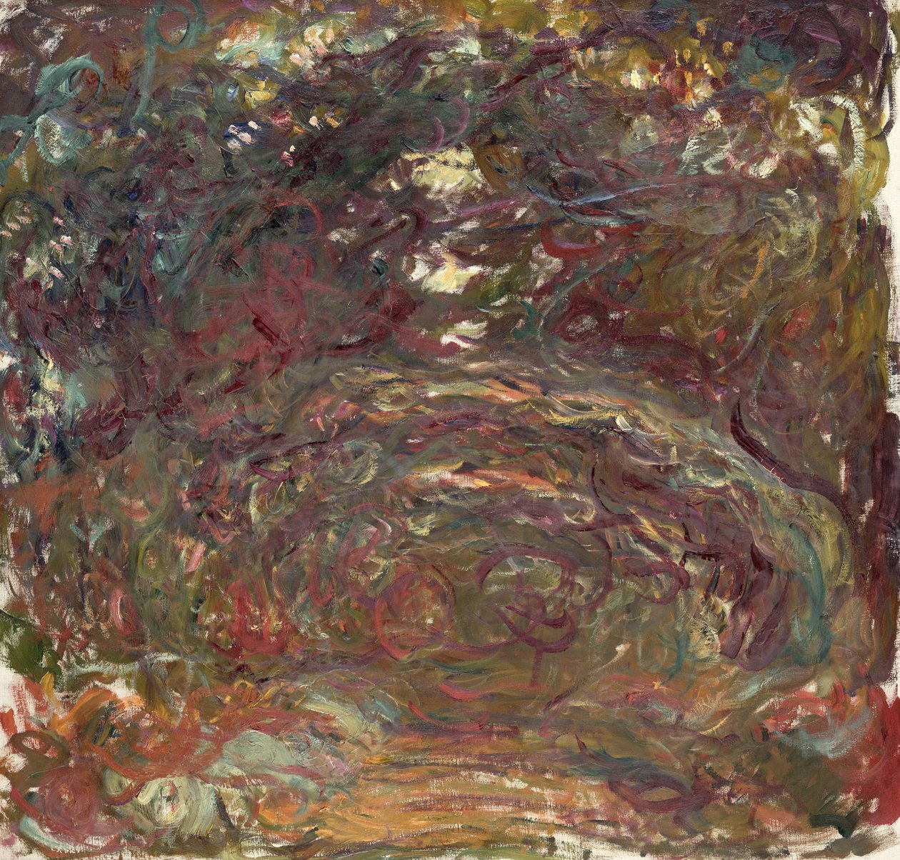 Il sentiero delle rose, 1920-22 da Claude Monet