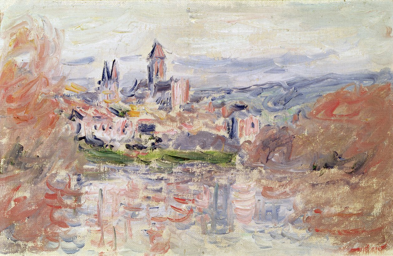 Il villaggio di Vetheuil, c.1881 da Claude Monet
