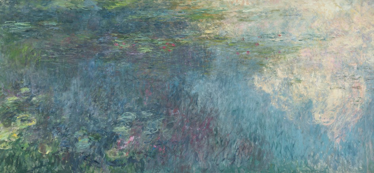 Le ninfee - Le nuvole (lato destro), 1914-18 da Claude Monet