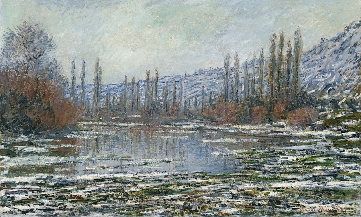 Il disgelo a Vetheuil da Claude Monet