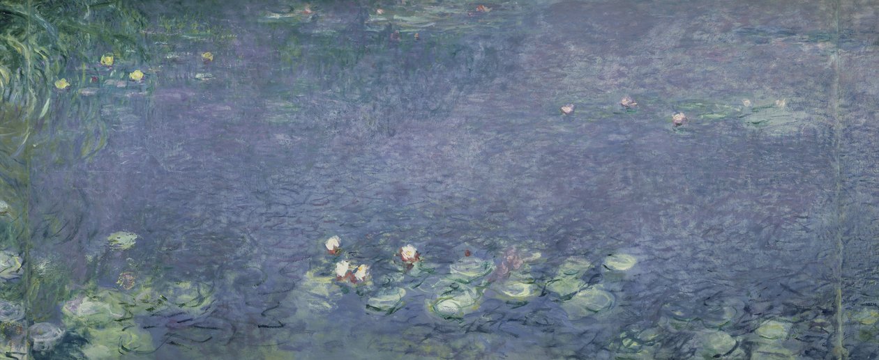 Ninfee: Mattina, 1914-18 (sezione centrale sinistra) da Claude Monet