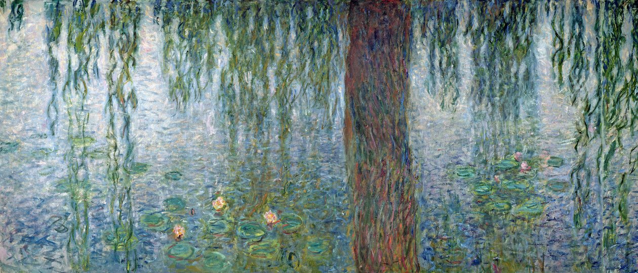 Ninfee: Mattina con salici piangenti, (dettaglio) 1915-26 da Claude Monet