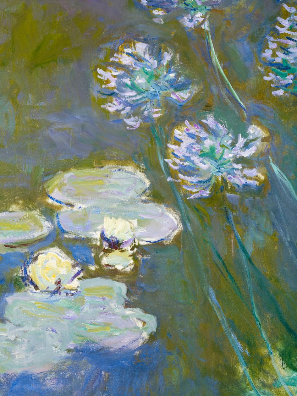 Ninfee e Agapanto, 1914-17 (dettaglio) da Claude Monet