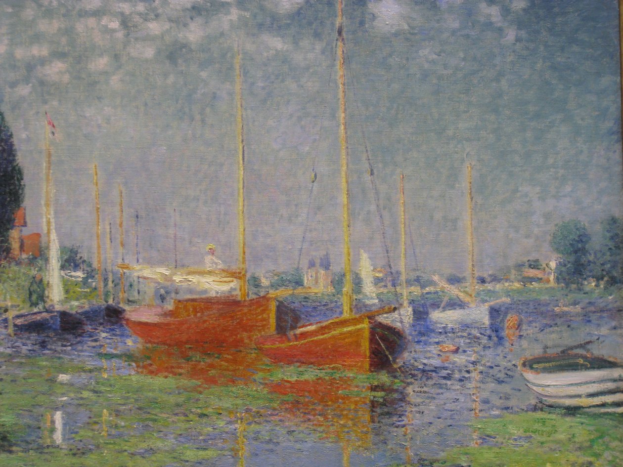 Barche rosse ad Argenteuil da Claude Monet