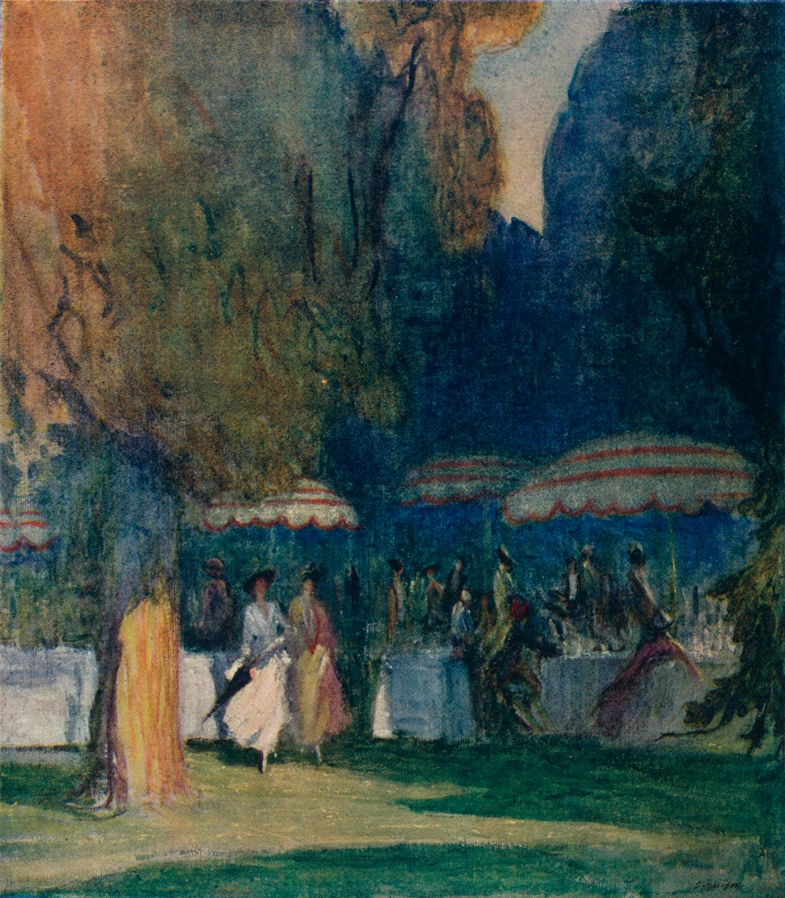 Nei giardini di Kensington, 1914 da Claude Allin Shepperson