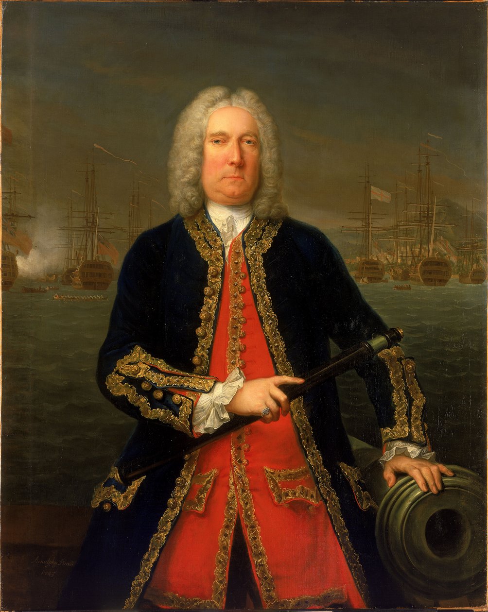 Ammiraglio Thomas Mathews (1676-1751) da Claude Arnulphy