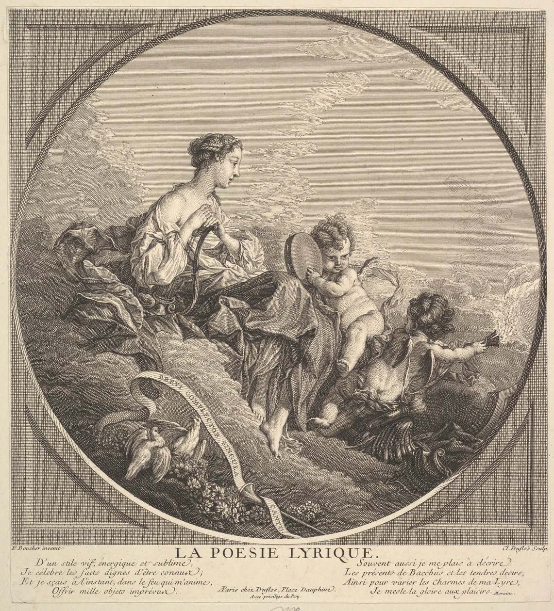 Poesia lirica, ca. 1741 da Claude Augustin Duflos