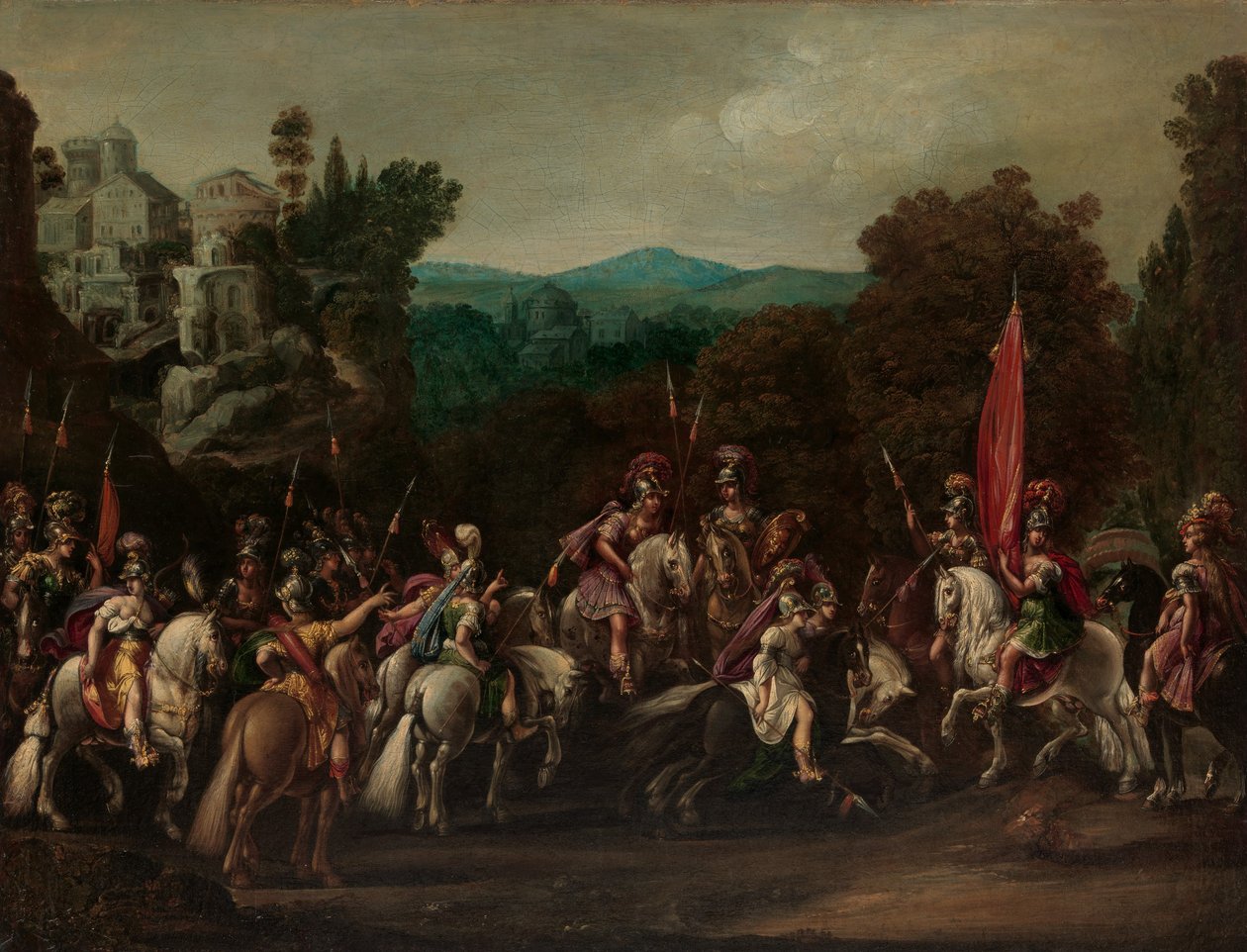 La partenza delle Amazzoni, anni 1620 da Claude Deruet