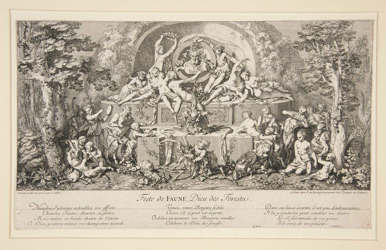 Feste di FAUNO, Dio delle Foreste da Claude Gillot